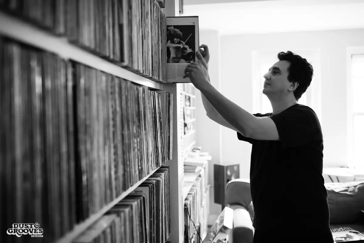 Andrew Mason, a vinyl record collector, photographed at his home in New York, NY for Dust & Grooves.Andrew Mason, a vinyl record collector, photographed at his home in New York, NY for Dust & Grooves.