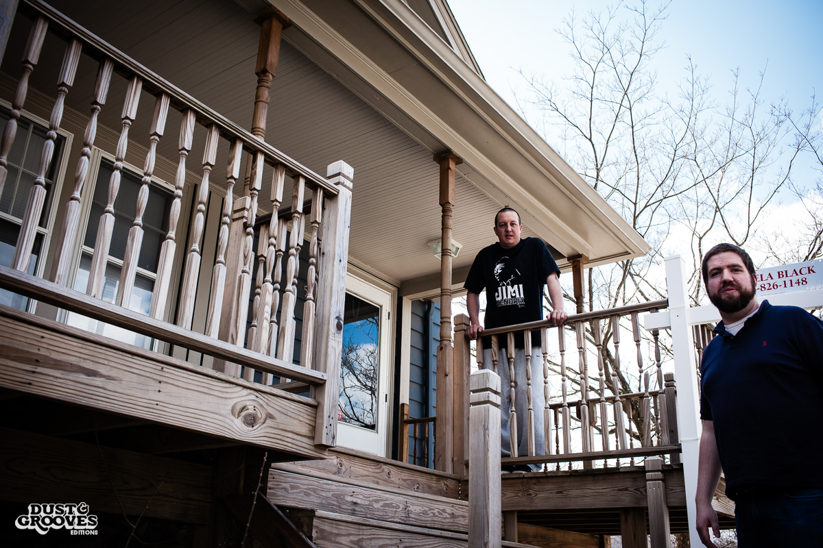 DJ Shame, a vinyl record collector, photographed at his home in Deerfield, MA, for Dust & Grooves.