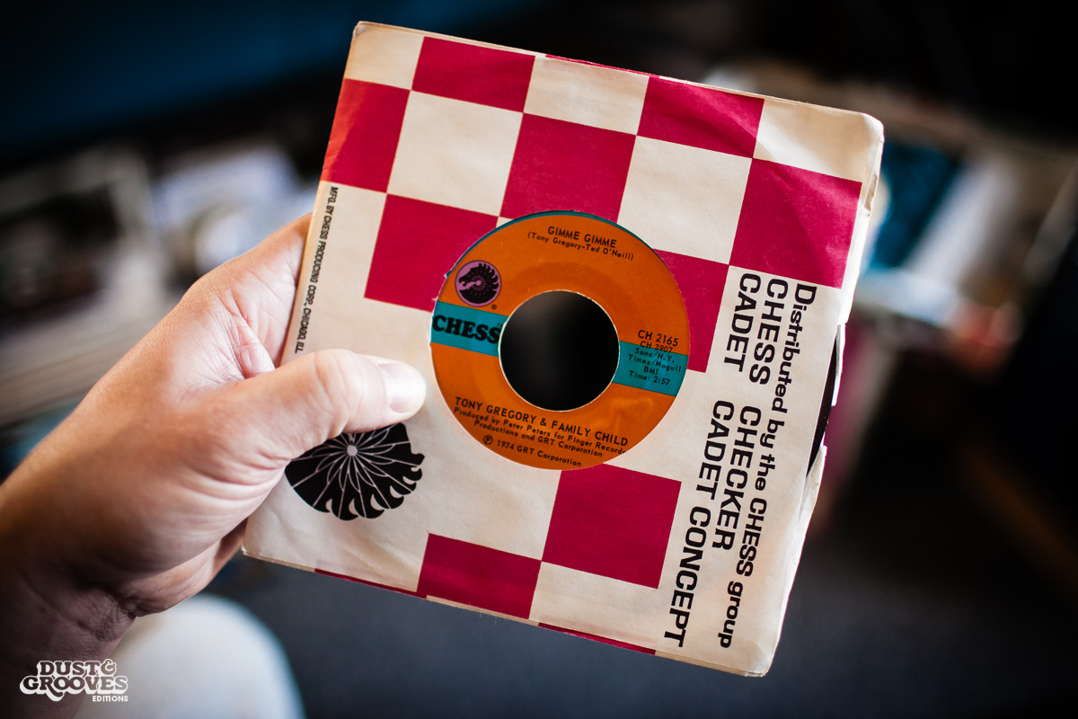 DJ Shame, a vinyl record collector, photographed at his home in Deerfield, MA, for Dust & Grooves.