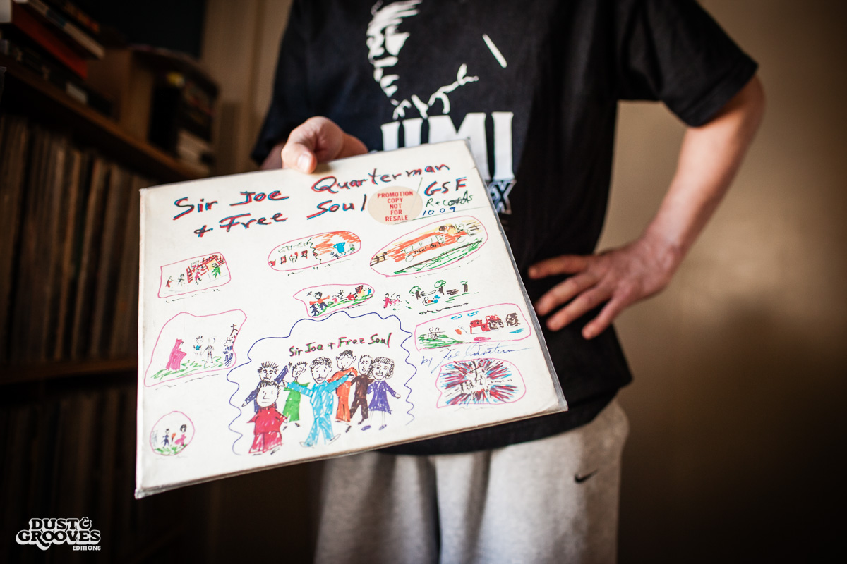 DJ Shame, a vinyl record collector, photographed at his home in Deerfield, MA, for Dust & Grooves.