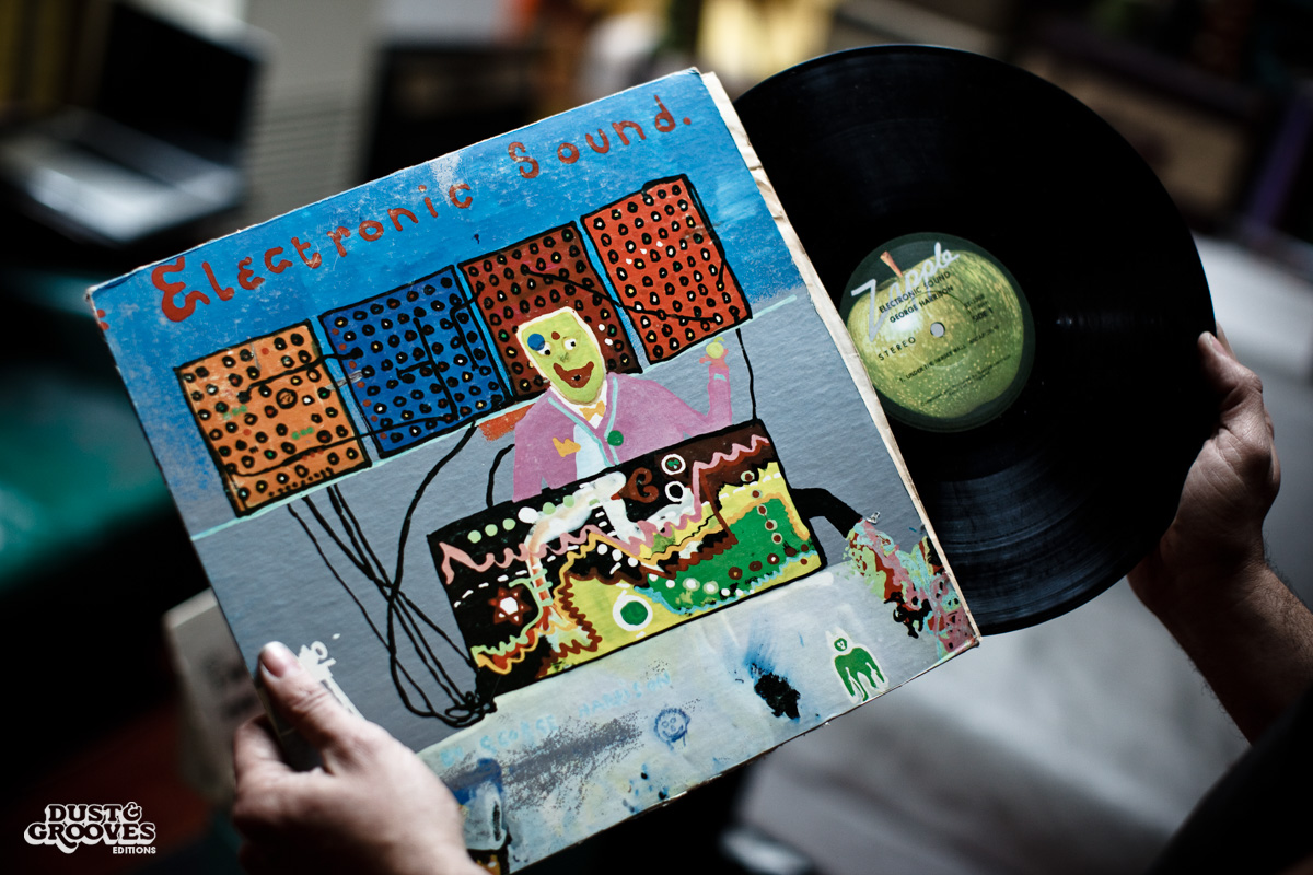 Matt Mikas, a vinyl record collector, photographed at his home in Brooklyn, NY for Dust & Grooves.