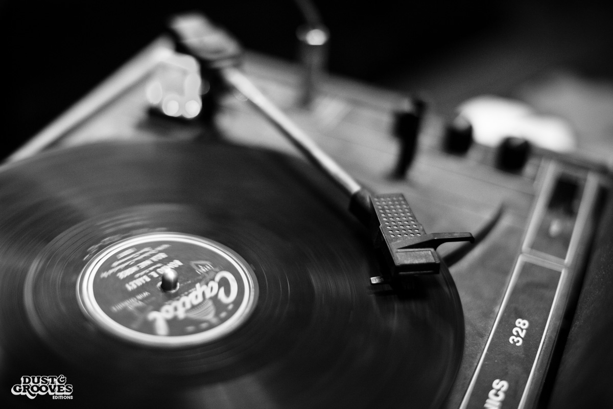 Matt Mikas, a vinyl record collector, photographed at his home in Brooklyn, NY for Dust & Grooves.