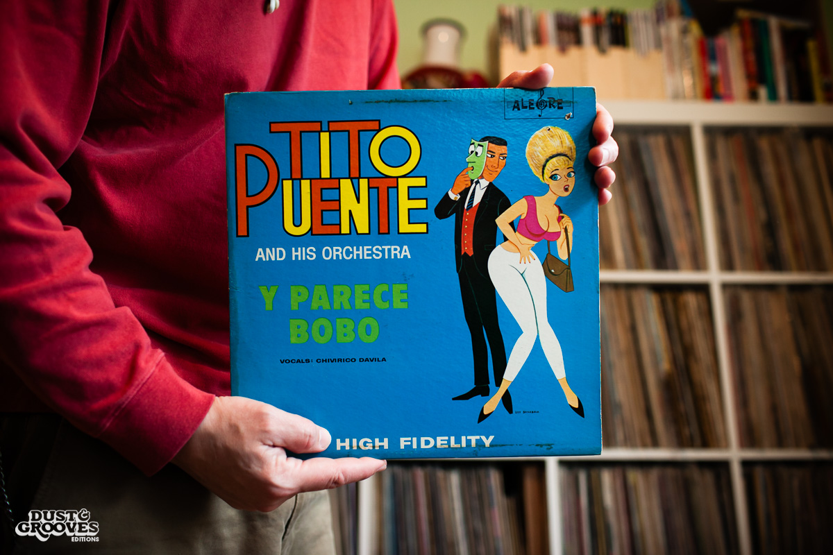 Pablo Yglesias, a vinyl record collector, photographed at his home in Northhampton, MA. for Dust & Grooves.