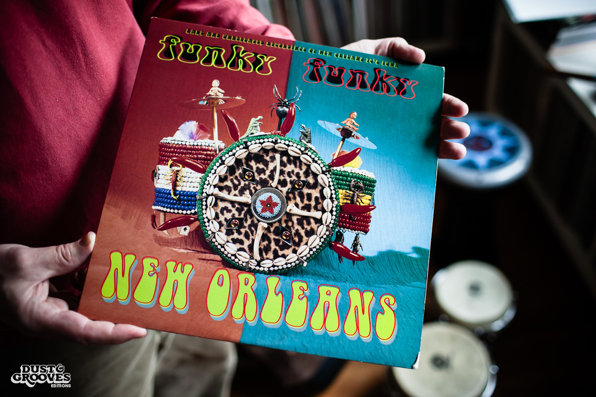 Pablo Yglesias, a vinyl record collector, photographed at his home in Northhampton, MA. for Dust & Grooves.