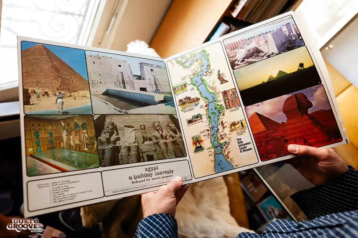 Victor Kiswell, a vinyl record collector, photographed at his home in Paris, France for Dust & Grooves. 