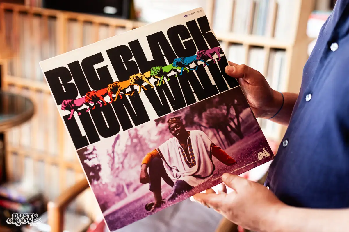 Manu Boubli, a vinyl record collector and co-founder of Superfly record shop, photographed at his home in Paris, France, for Dust & Grooves.