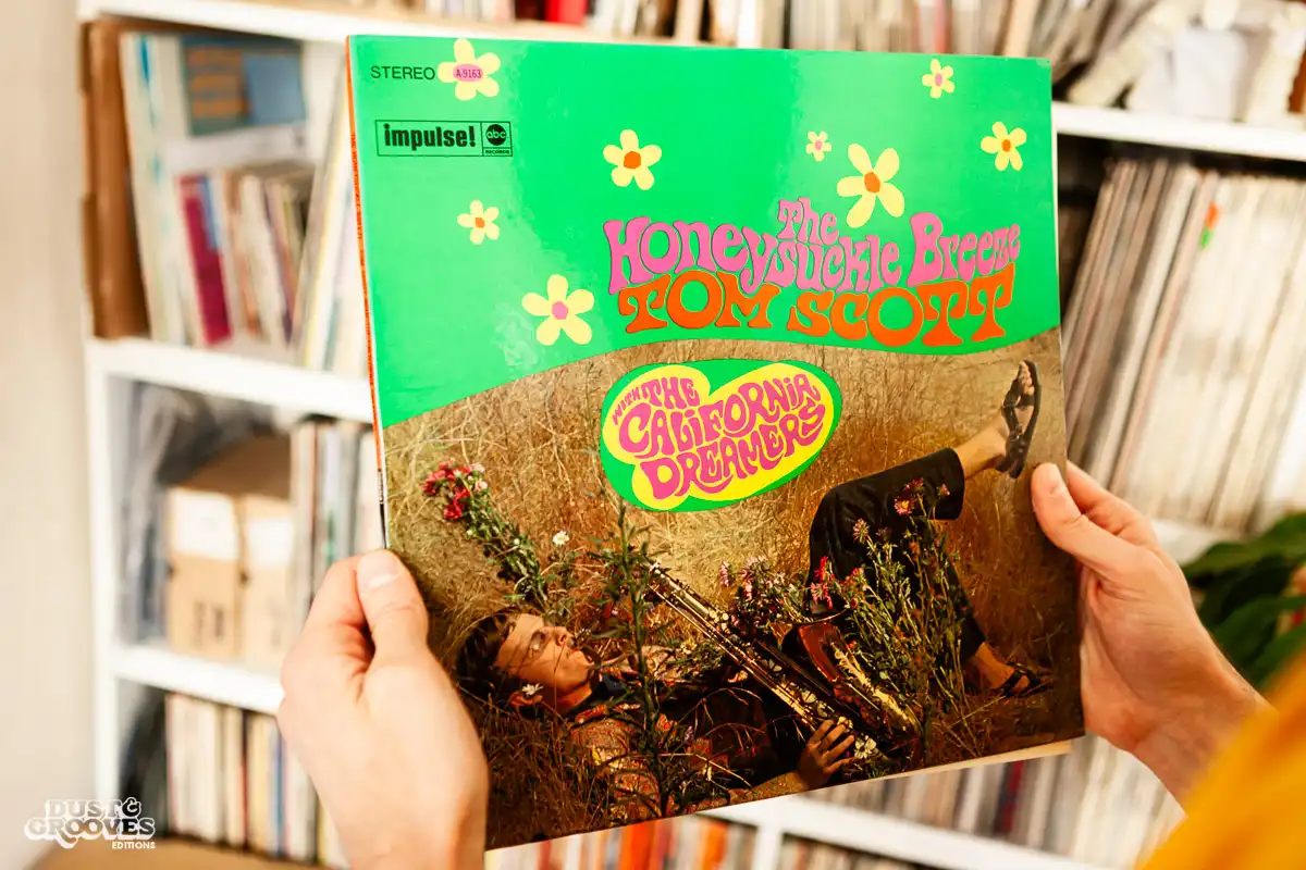 Thomas Pasquet, a vinyl record collector, photographed at his home in Paris, France for Dust & Grooves.