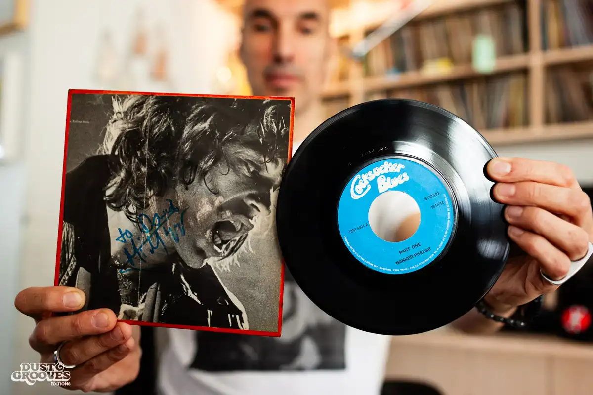 DB Burkeman, a vinyl record collector, photographed at his home in Brooklyn, NY for Dust & Grooves.