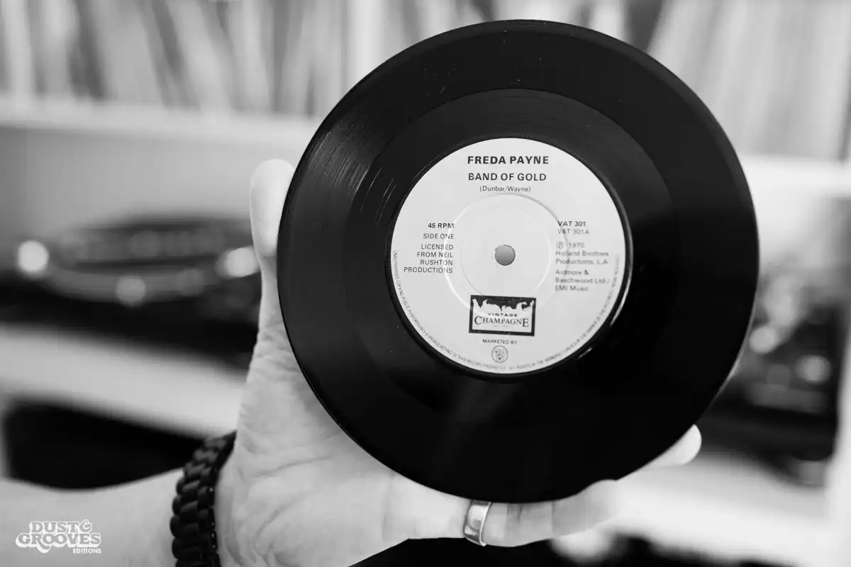 DB Burkeman, a vinyl record collector, photographed at his home in Brooklyn, NY for Dust & Grooves.