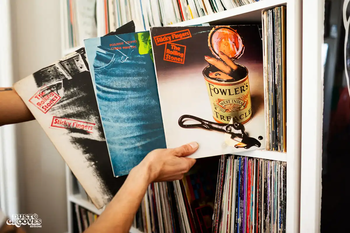 DB Burkeman, a vinyl record collector, photographed at his home in Brooklyn, NY for Dust & Grooves.