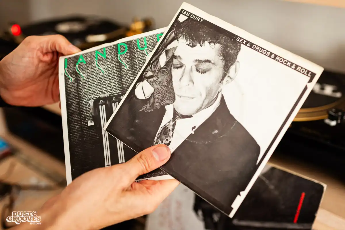 DB Burkeman, a vinyl record collector, photographed at his home in Brooklyn, NY for Dust & Grooves.