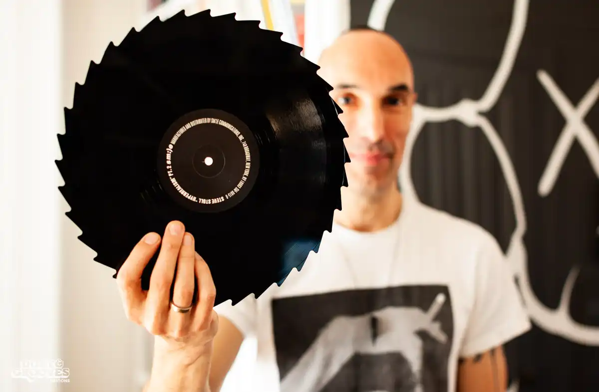 DB Burkeman, a vinyl record collector, photographed at his home in Brooklyn, NY for Dust & Grooves.