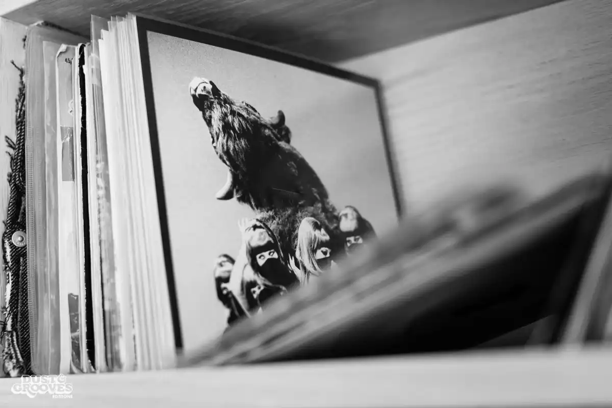 DB Burkeman, a vinyl record collector, photographed at his home in Brooklyn, NY for Dust & Grooves.
