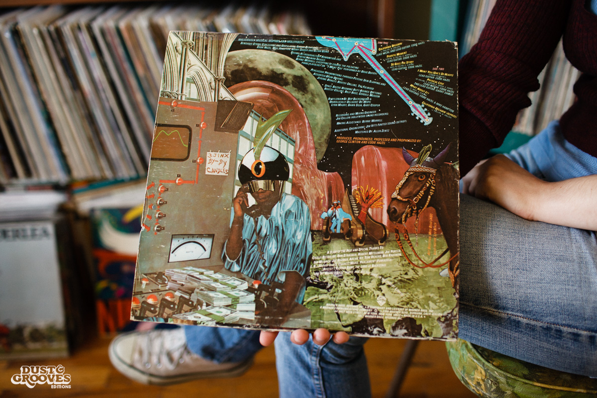 Margaret Barton Fumo, a vinyl record collector from Brooklyn, NY, photographed at her home for Dust & Grooves.