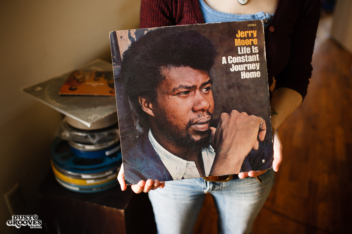 Margaret Barton Fumo, a vinyl record collector photographed at her home in Brooklyn, NY for Dust & Grooves. 