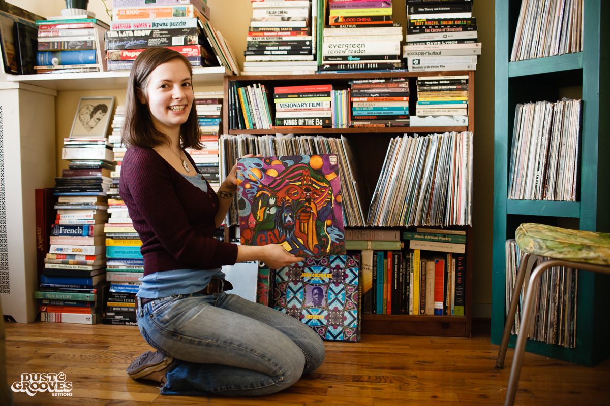 Margaret Barton Fumo, a vinyl record collector photographed at her home in Brooklyn, NY for Dust & Grooves. 