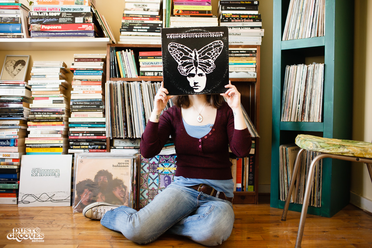 Margaret Barton Fumo, a vinyl record collector from Brooklyn, NY, photographed at her home for Dust & Grooves.