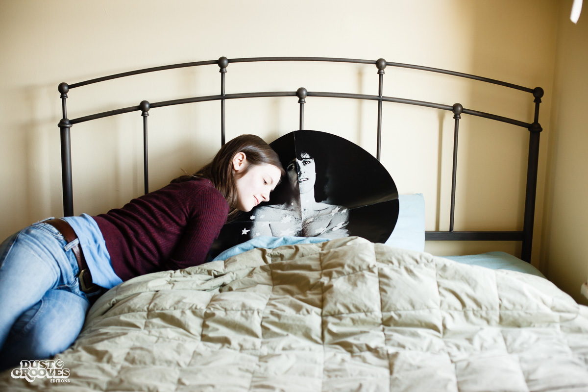 Margaret Barton Fumo, a vinyl record collector from Brooklyn, NY, photographed at her home for Dust & Grooves.