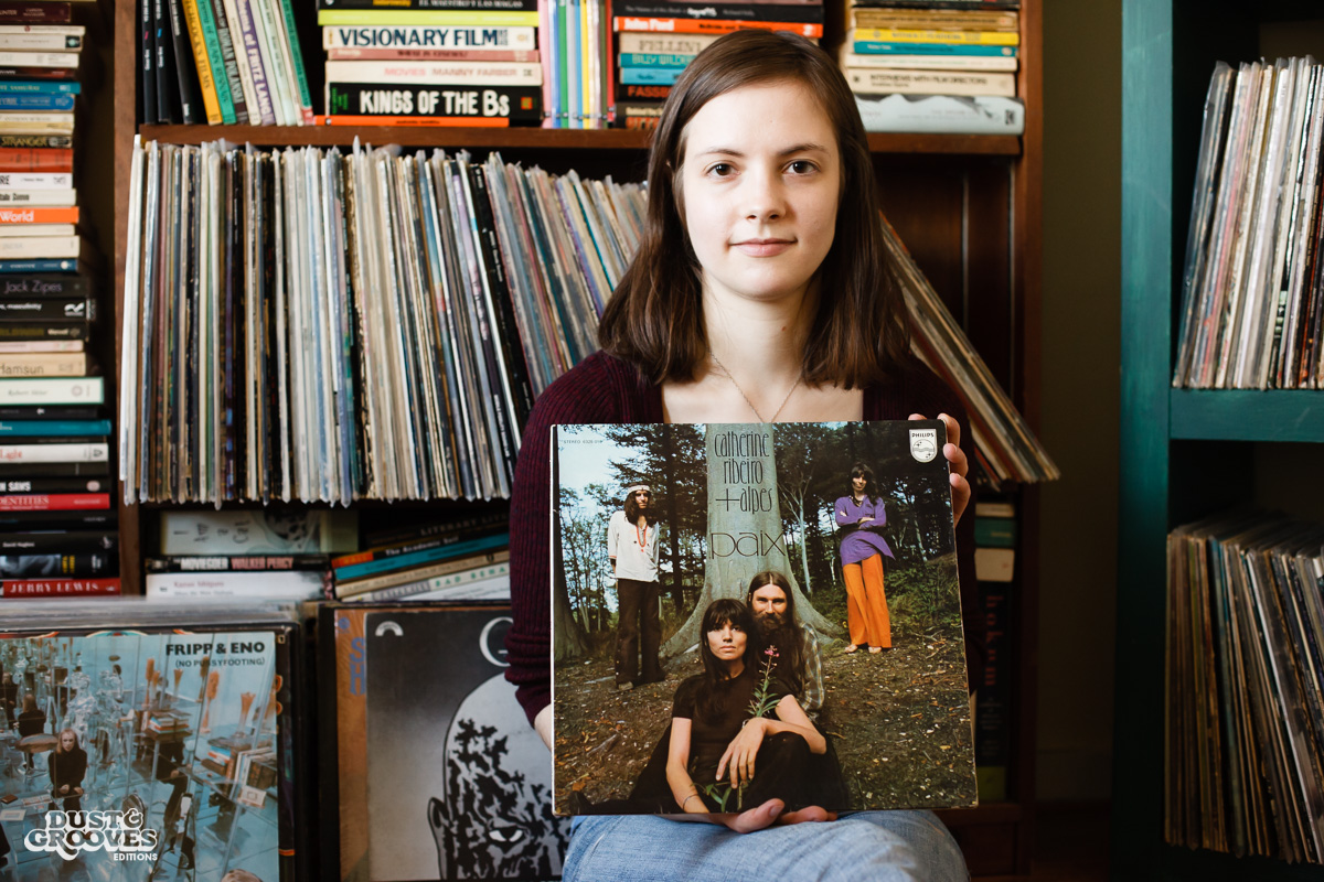 Margaret Barton Fumo, a vinyl record collector from Brooklyn, NY, photographed at her home for Dust & Grooves.