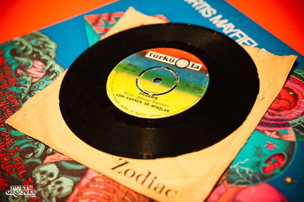 Emek Can Tulus, a vinyl record collector, photographed at his home in Istanbul, Turkey, for Dust & Grooves.