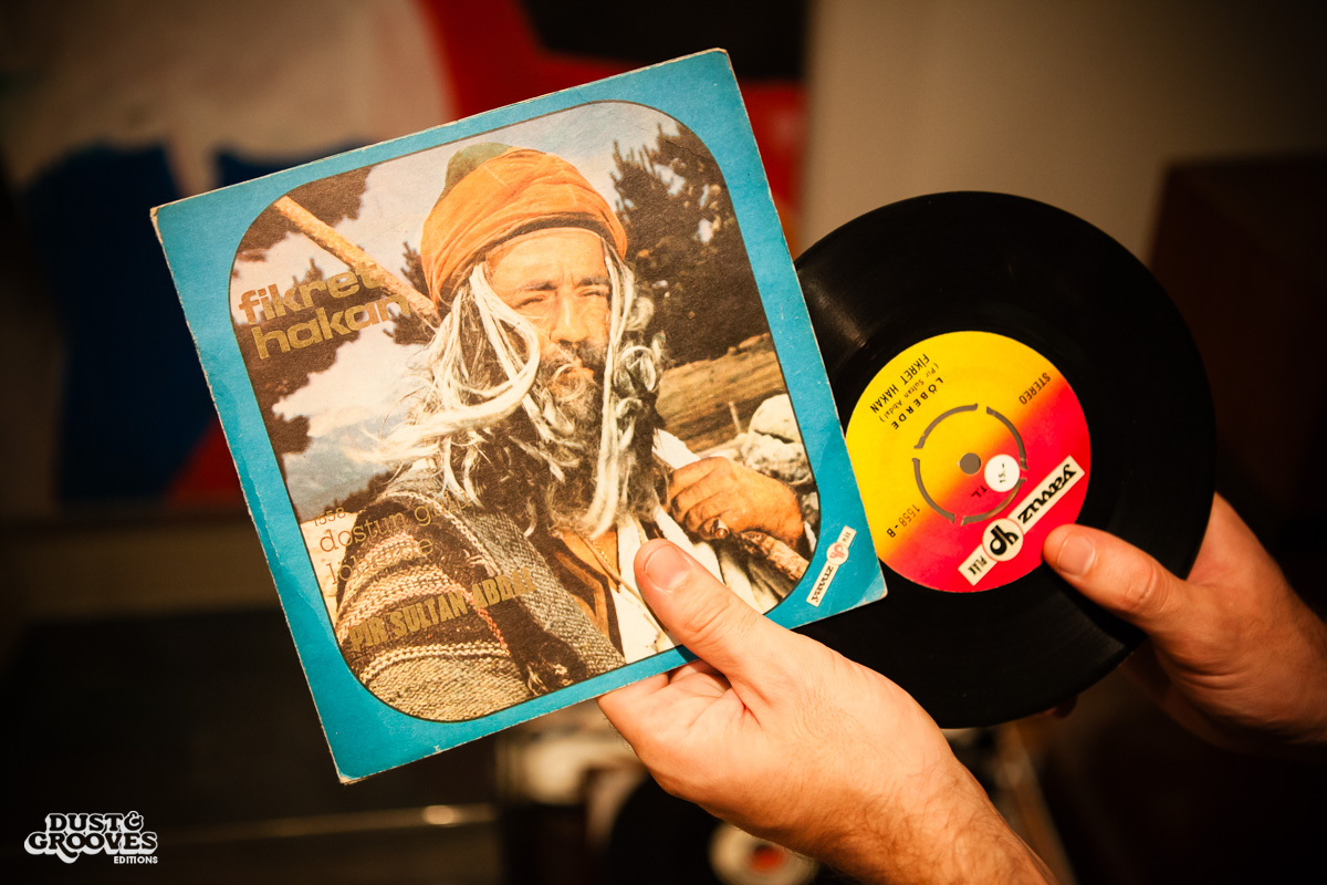 Emek Can Tulus, a vinyl record collector, photographed at his home in Istanbul, Turkey, for Dust & Grooves.