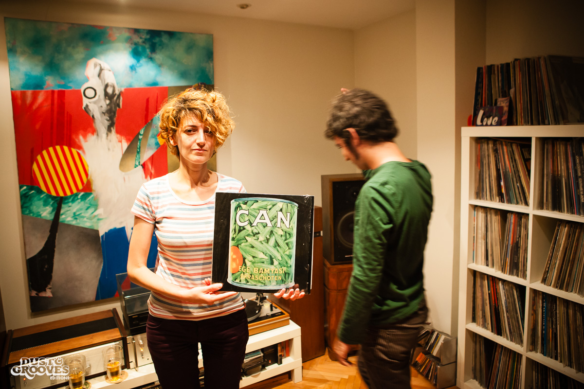 Emek Can Tulus, a vinyl record collector, photographed at his home in Istanbul, Turkey, for Dust & Grooves.