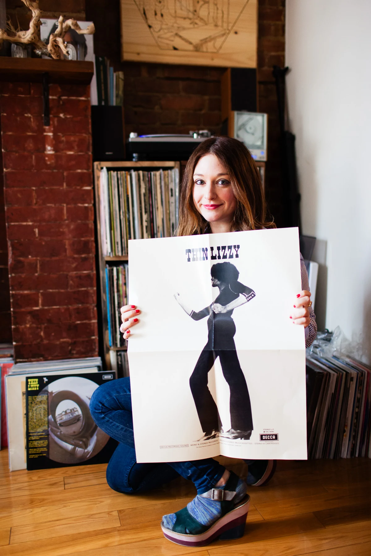 Jess Rotter, a vinyl record collector, photographed at her home in Los Angeles, California for Dust & Grooves.