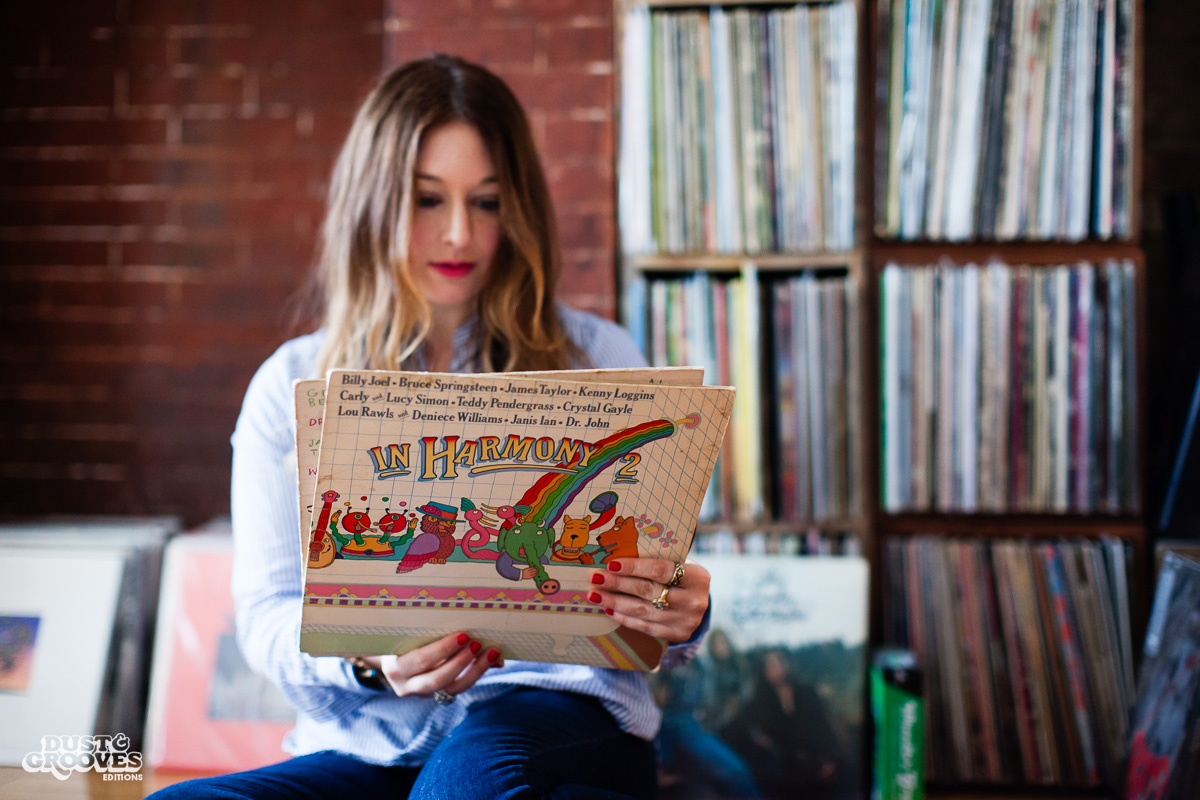 Jess Rotter, a vinyl record collector, photographed at her home in Los Angeles, California for Dust & Grooves. 