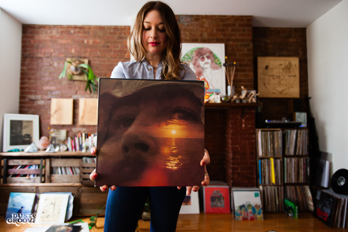 Jess Rotter, a vinyl record collector, photographed at her home in Los Angeles, California for Dust & Grooves. 