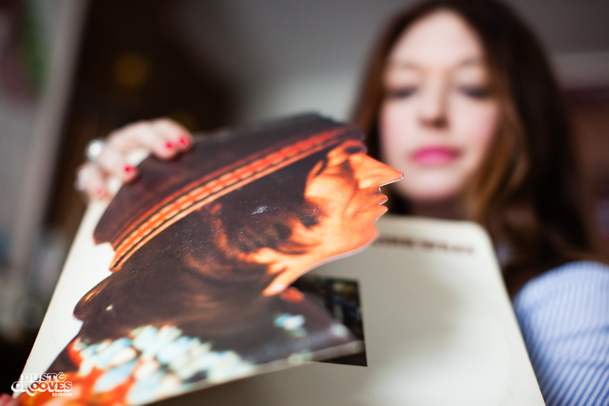 Jess Rotter, a vinyl record collector, photographed at her home in Los Angeles, California for Dust & Grooves. 