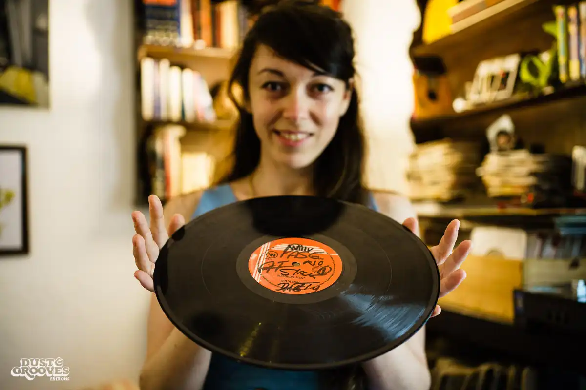 Ellen G, a vinyl record collector and illustrator photographed at her home in Ramat-Gan, Israel for Dust & Grooves. 