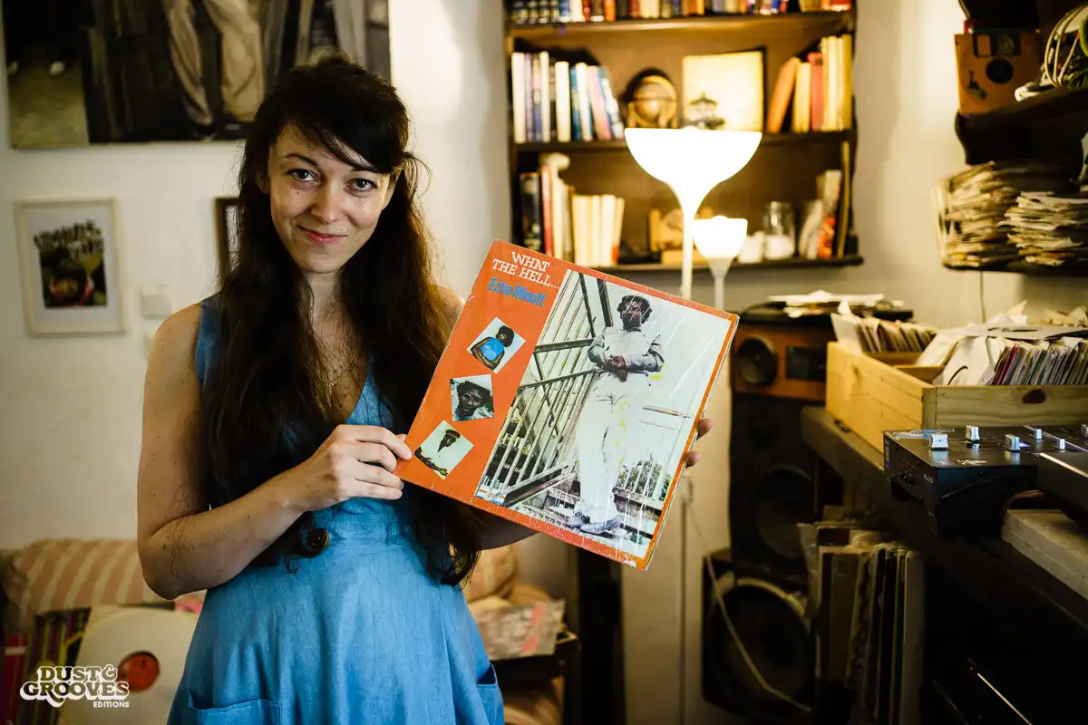 Ellen G, a vinyl record collector and illustrator photographed at her home in Ramat-Gan, Israel for Dust & Grooves. 
