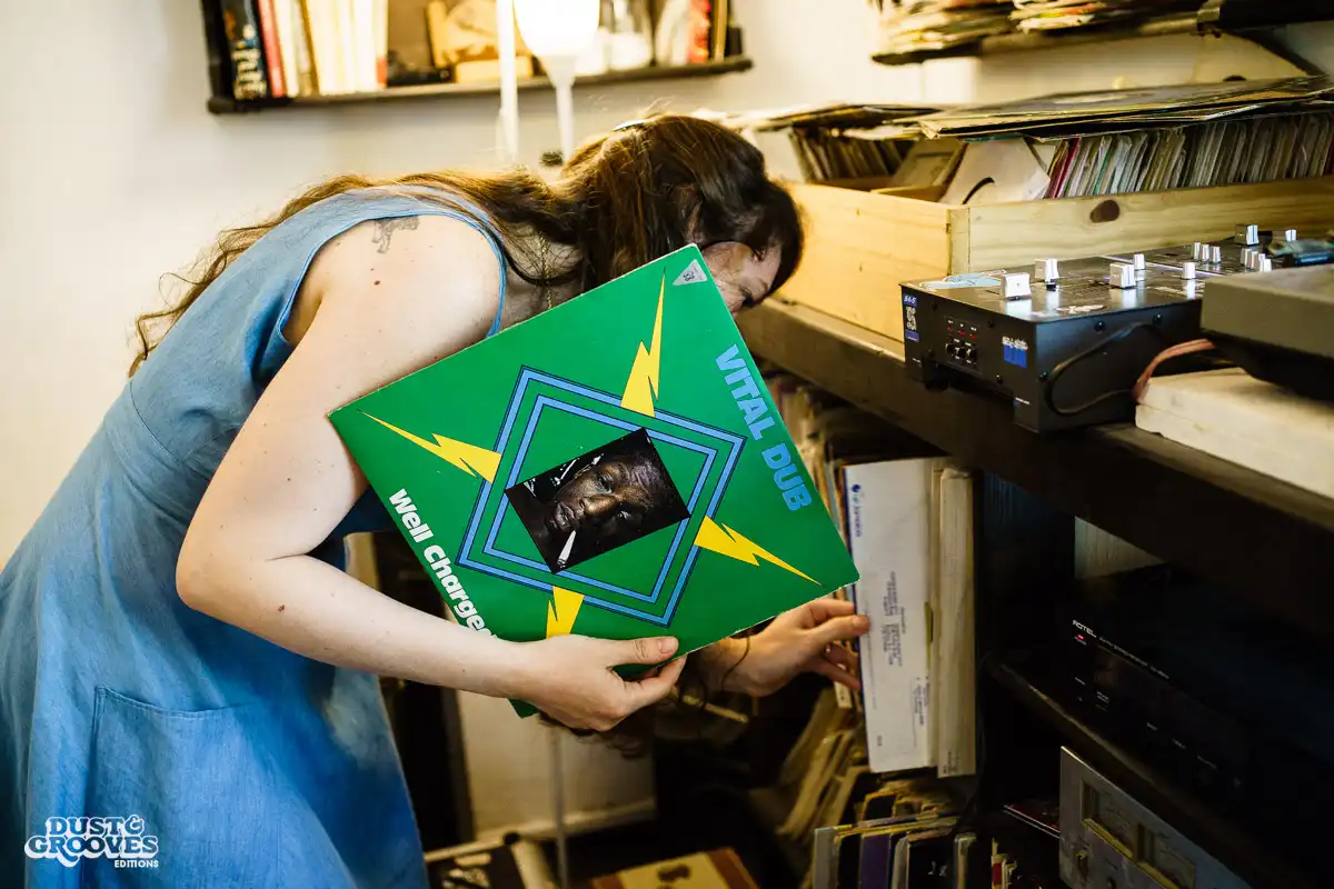 Ellen G, a vinyl record collector and illustrator photographed at her home in Ramat-Gan, Israel for Dust & Grooves. 