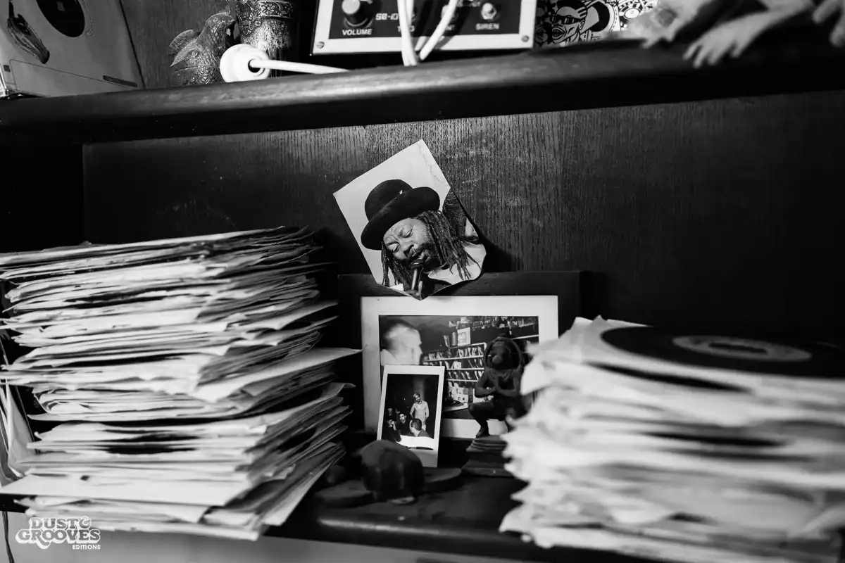 Ellen G, a vinyl record collector and illustrator photographed at her home in Ramat-Gan, Israel for Dust & Grooves. 