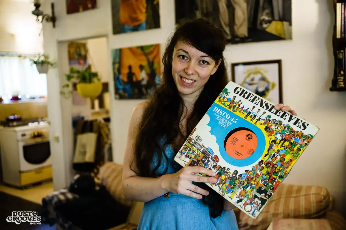 Ellen G, a vinyl record collector and illustrator photographed at her home in Ramat-Gan, Israel for Dust & Grooves. 