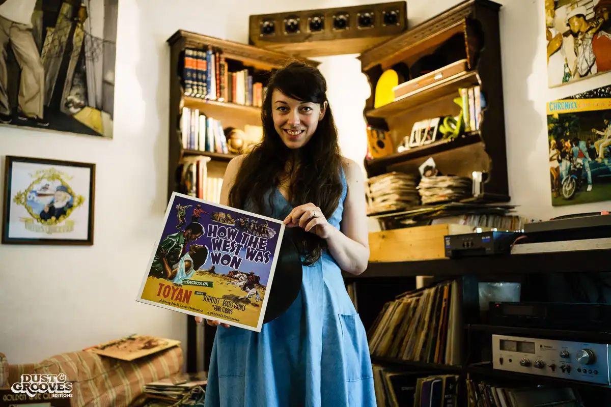 Ellen G, a vinyl record collector and illustrator photographed at her home in Ramat-Gan, Israel for Dust & Grooves. 