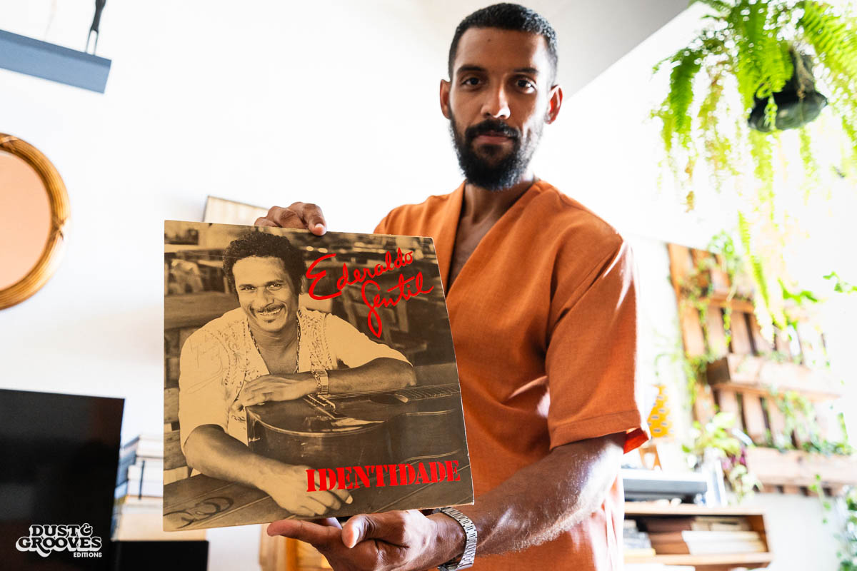 Gustavo Aquino, a vinyl record collectors and dealer, photographed at his home in Rio de Janeiro, Brazil for Dust & Grooves Volume 2 book.