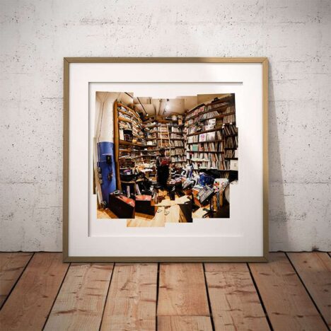 Questlove In Record Room - Photo Collage by Eilon Paz