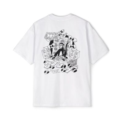 DJ Mono. Ashes57 x Dust & Grooves Collab. Heavy Oversized Tee