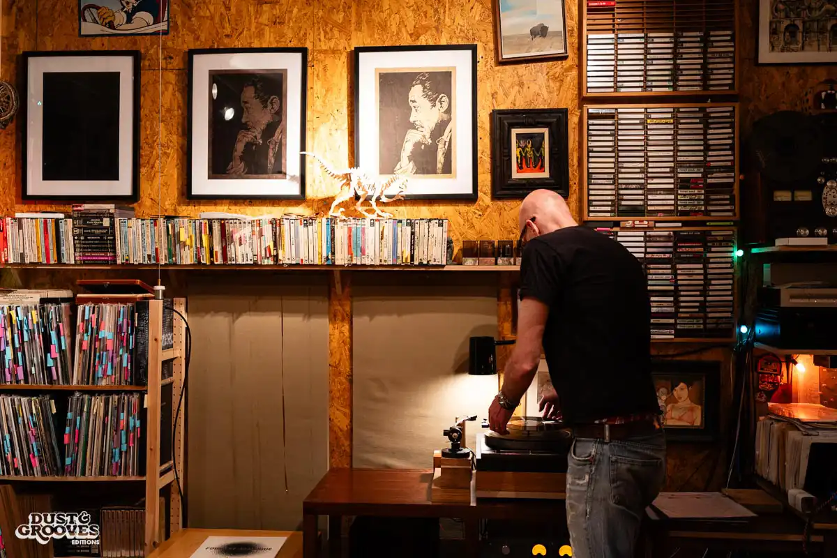 John Devore, a vinyl record collector, audiophile and founder of Devore Fidelity, photographed at his record room in Brooklyn, NY for Dust & Grooves Volume 2 book.