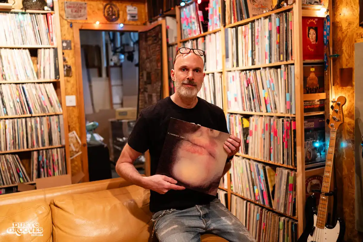 John Devore, a vinyl record collector, audiophile and founder of Devore Fidelity, photographed at his record room in Brooklyn, NY for Dust & Grooves Volume 2 book.