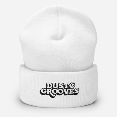 Cuffed Beanie with Black Dust & Grooves logo - Image 2