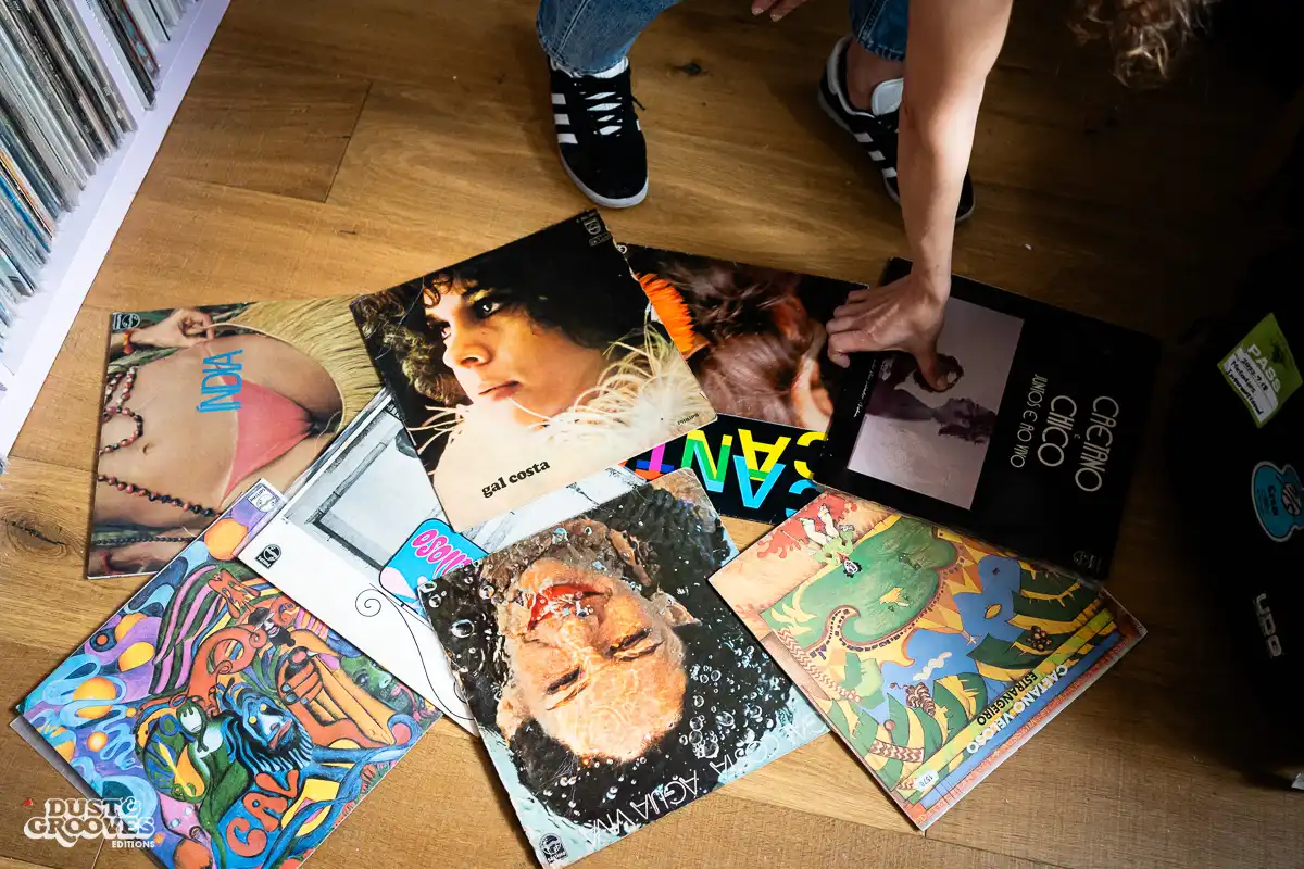 Mafalda Daniel, a vinyl record collector, music producer and artist, photographed at her record room in London for Dust & Grooves Volume 2 book.