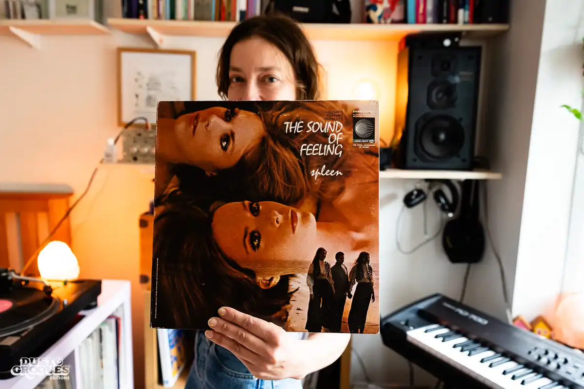 Mafalda Daniel, a vinyl record collector, music producer and artist, photographed at her record room in London for Dust & Grooves Volume 2 book.