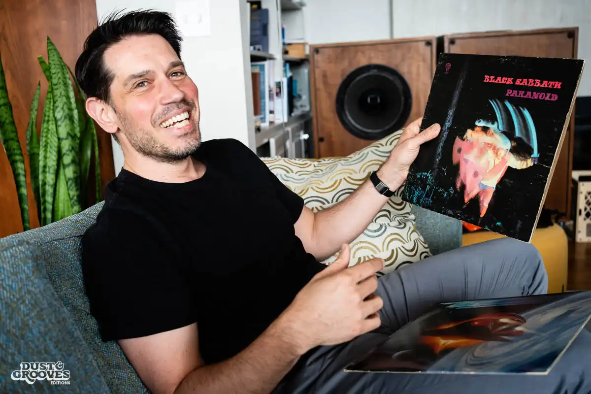Kevin Lewandowski, a vinyl record collector, CEO and founder of Discogs, photographed at his home in Portland, OR for Dust & Grooves Volume 2 book.