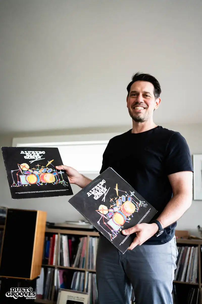 Kevin Lewandowski, a vinyl record collector, CEO and founder of Discogs, photographed at his home in Portland, OR for Dust & Grooves Volume 2 book.