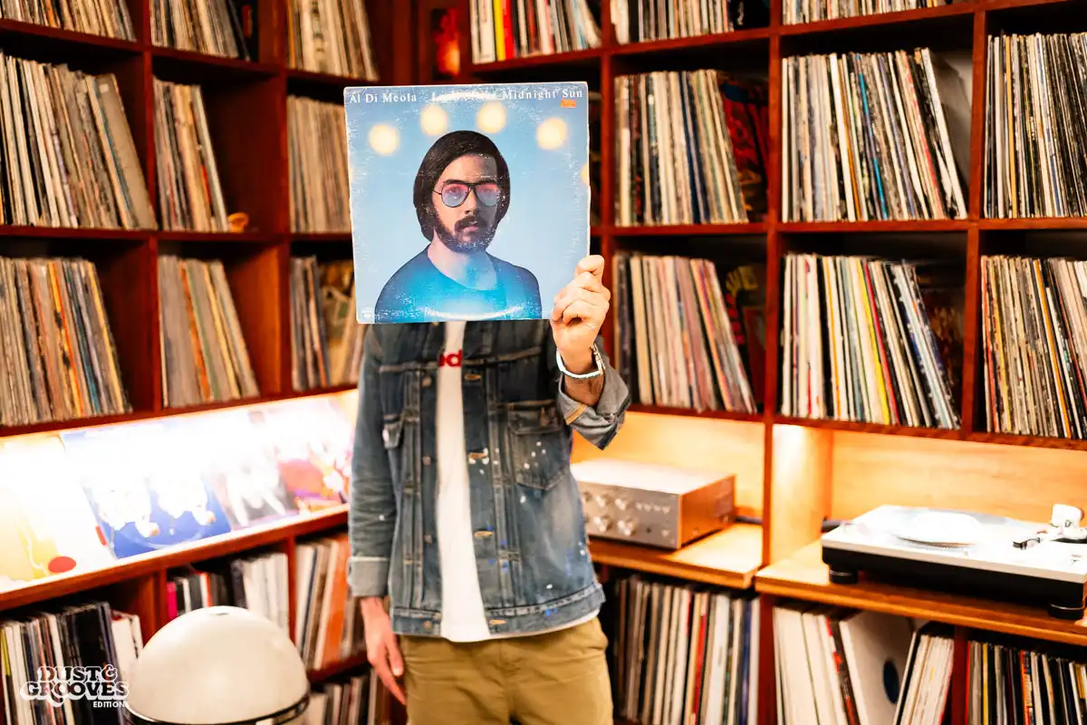 A-Trak, a vinyl record collector, DJ, record producer and turntablist, photographed at his home in Los Angeles, CA for Dust & Grooves Volume 2 book.