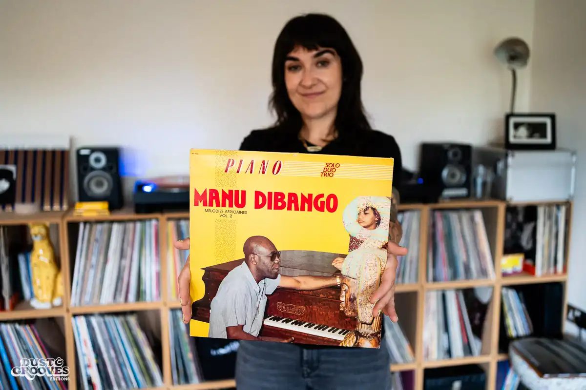 Deb Grant, a vinyl record collector, DJ and BBC 6 Music host, photographed at her home in London, UK for Dust & Grooves Volume 2 book.