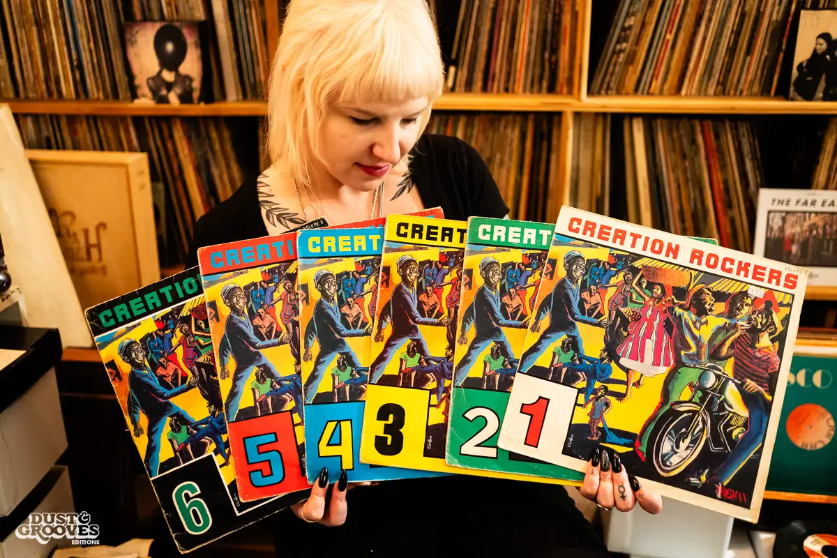 Grace of Spades, a vinyl record collector, DJ and radio host, photographed at her home in New York City, for Dust & Grooves Volume 2 book.