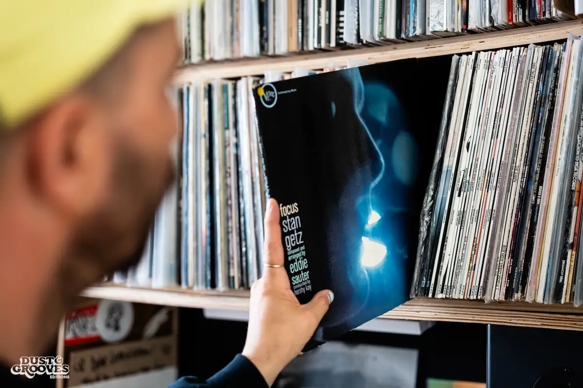 Lefto, a vinyl record collector, DJ and and music producer, photographed at his home in Brussels, Belgium for Dust & Grooves Volume 2 book.